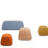 collectie bimbom kruk pouf in stof design on stock