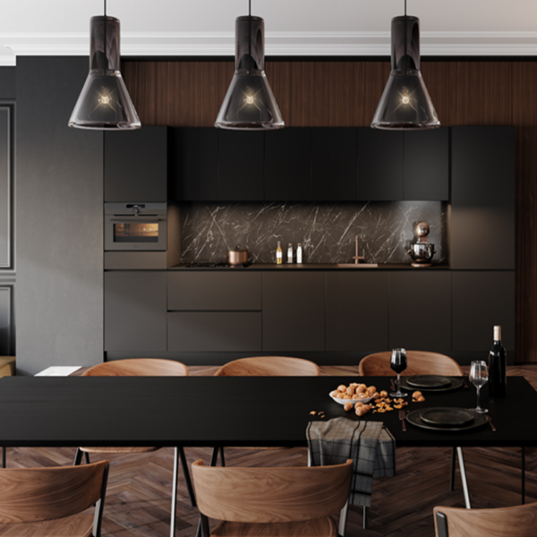 keuken franchetti onyx zwart rechte keuken met apparatuur superkeukens cruquius