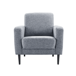 fauteuil forlia in stof grijs blauw inhouse cruquius meubelwinkel deruijtermeubel