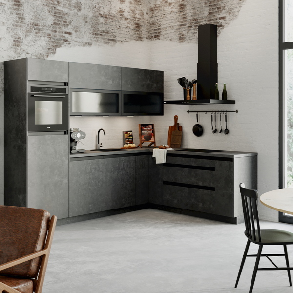 keuken southhampton zwart beton hoekkeuken superkeukens cruquius