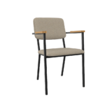 armstoel co chair blauw zwart beige scandinavische stoelen studio henk