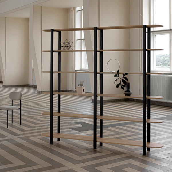 sfeer woonkamer kast oblique dressoir wand studio henk design scandinavisch wonen interieur