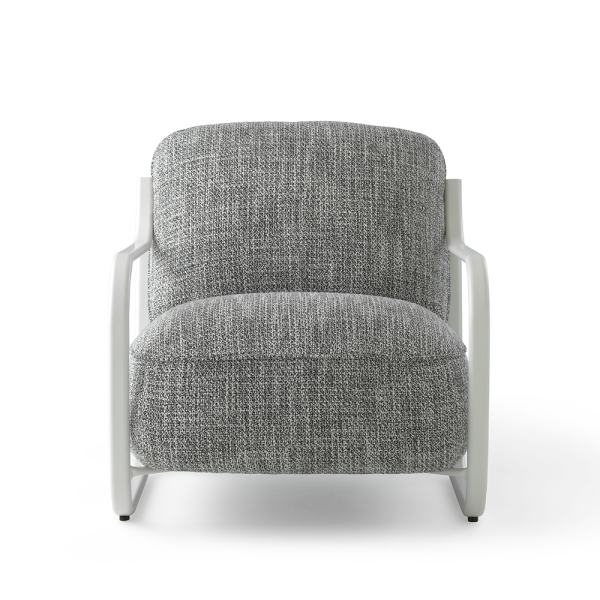 fauteuil chap in stof pode designstoelen cruquius grijs