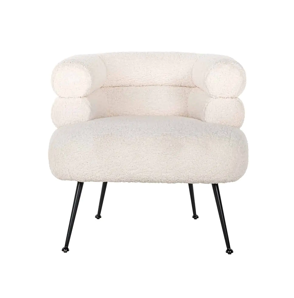 fauteuil amelia velvet wit boucle richmond interiors