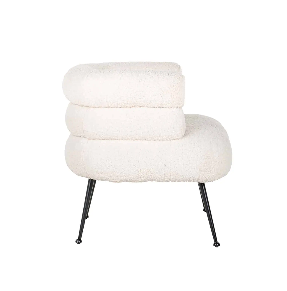 zijde fauteuil amelia velvet wit boucle richmond interiors