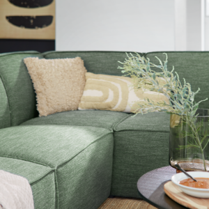 detail hoekbank espada inhouse groene banken