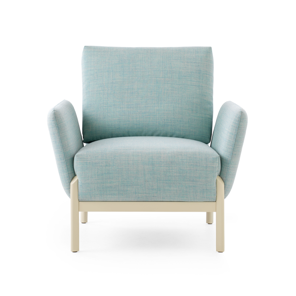 fauteuil enna in stof blauw designstoelen leolux cruquius