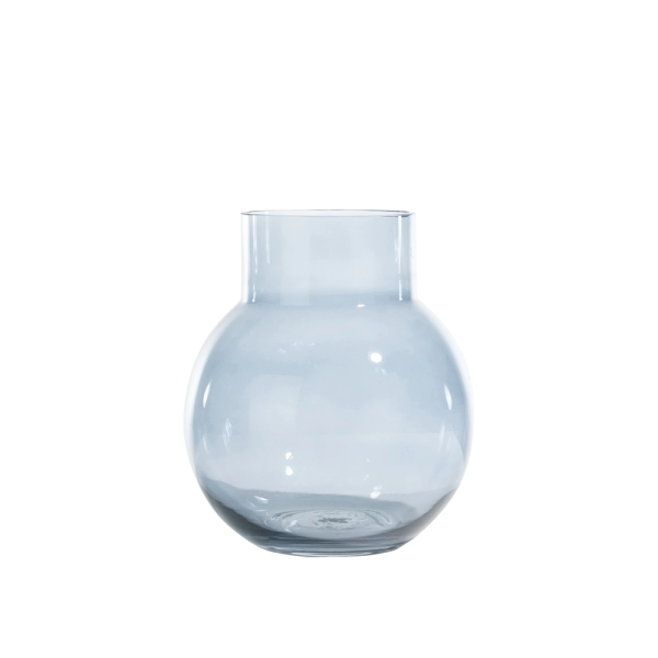 Vaas Arno blauw glas woonaccessoires cocomaison cruquius 48192