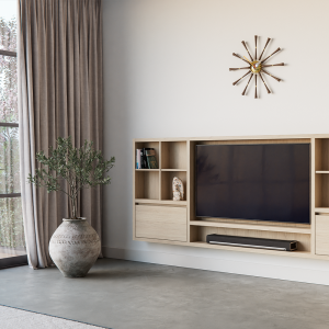 wandkast Pacino eiken sfeerfoto detail grijs Area77 designkasten