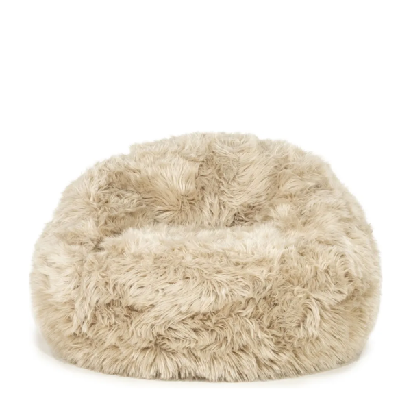 By-Boo fauteuil Snuzzle in taupe fluffy stof