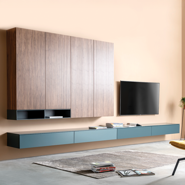 CUBO 168 wandkast van Sudbrock in moderne woonkamer bij Ruijtermeubel