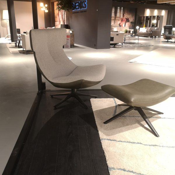 Draaifauteuil Hickson incl. voetenbank