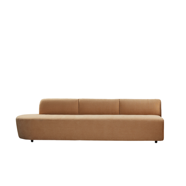 eetbank Supermoon, Dyyk eetbank, modulaire eetbank, ronde eetbank, eetbank met curve, design eetbank, duostoffering eetbank, comfortabele eetbank