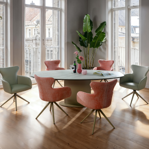 eettafel table talk, eettafel, tafel op maat, Table Talk, Bert Plantagie, bootsvorm tafel, design eettafel, Dekton, eikenhout