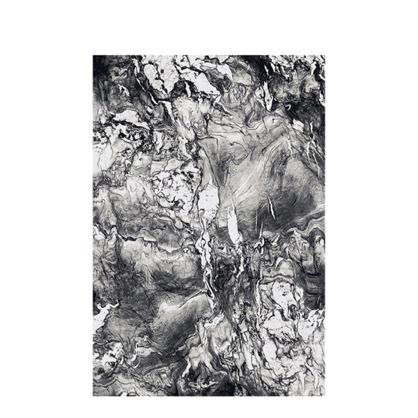 Vloerkleed Olympia ST-612 marmerlook grijs zwart wit modern design