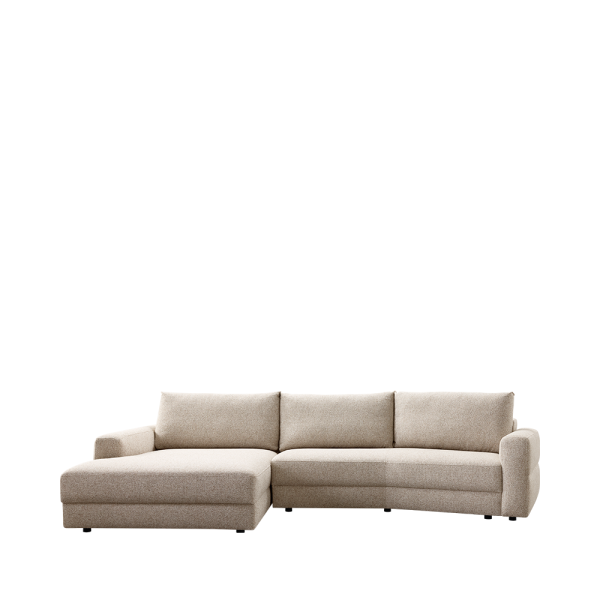 Hoekbank Nelonia van INHOUSE met moderne vorm en comfortabele zit in stof