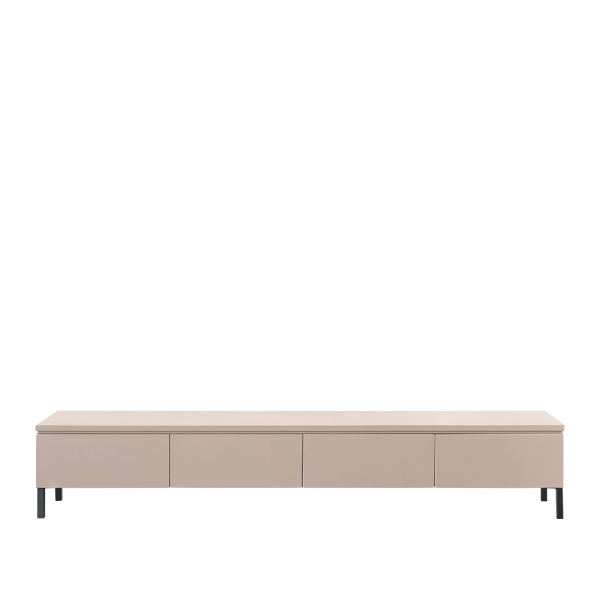 TV dressoir Warani van INHOUSE in zwart met hangend design en kleppen