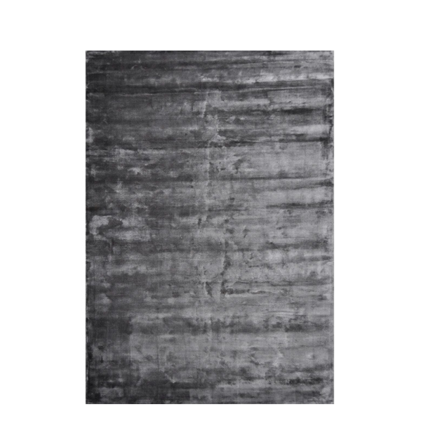 Vloerkleed Flavia grijs van Perez met subtiele glans in een modern interieur