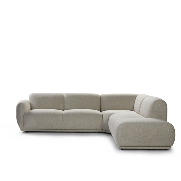 Hoekbank Vesper van DYYK met organische vormen, modulaire elementen en een comfortabele diepe zit.