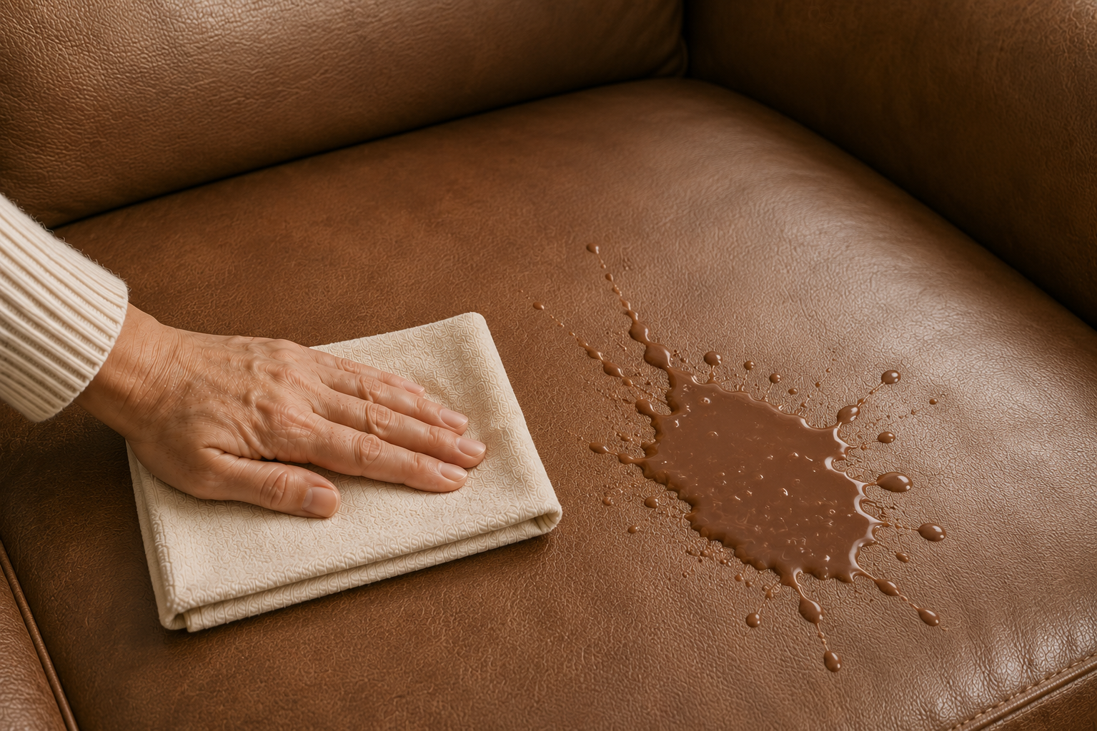 Chocolademelk lederen bank