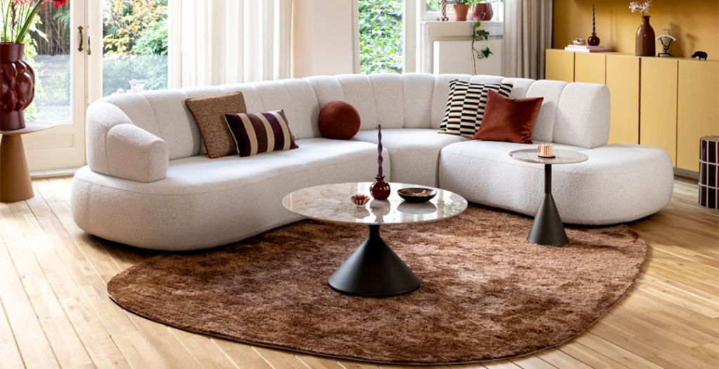Hoekbank Burgos van Henders & Hazel met modulaire opstelling en comfortabele zitting in moderne stoffering